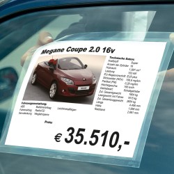 CARTELLE AUTOADESIVE ELETTROSTATICHE TRASPARENTI A3