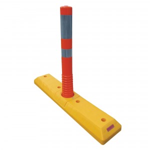 CORDOLO DI SEPARAZIONE CON PALETTO FLESSIBILE ARANCIO, 765 mm