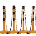SET DI COLONNE GIALLE E NERE CON CATENA