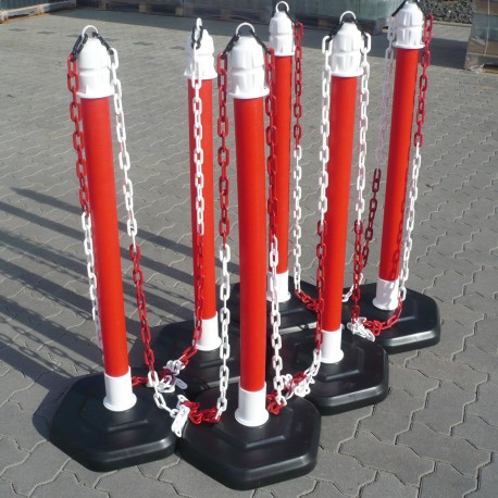 SET DI COLONNE ROSSE CON CATENA