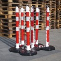 SET DI COLONNE ROSSE RETRORIFLETTENTI CON CATENA