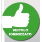 ADESIVO "VEICOLO IGIENIZZATO"