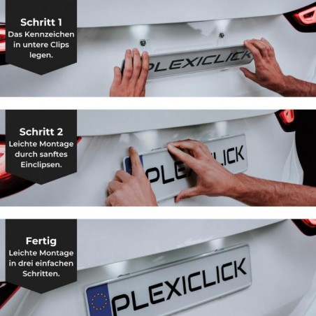 PORTATARGA SENZA CORNICE PLEXICLICK ®