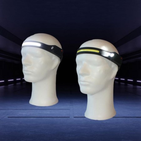LAMPADA FRONTALE LED CON ARCHETTO FLESSIBILE, 350 LUMEN