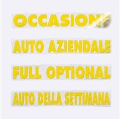 STICKER GIALLO SENZA COLLA