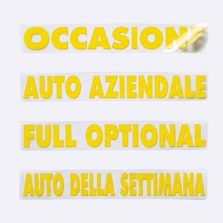 STICKER GIALLO SENZA COLLA