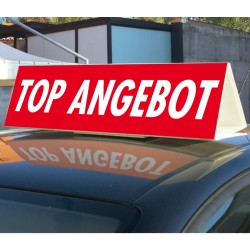 Cartello magnetico pubblicitario per tettuccio