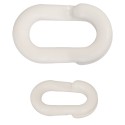 Anello bianco in plastica per catena 